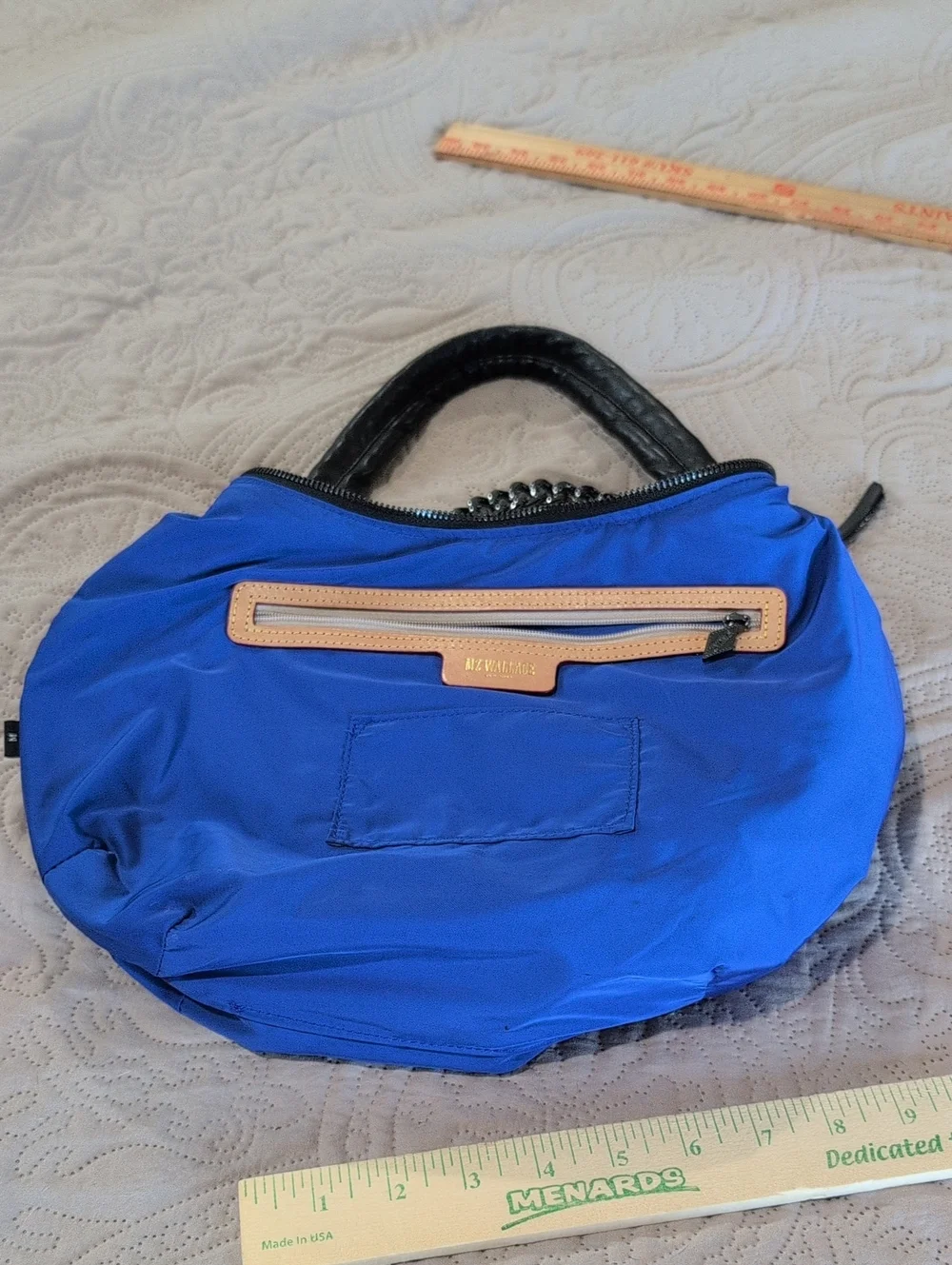 MZ Wallace Madision Shoulder Bag Black/Gunmetal